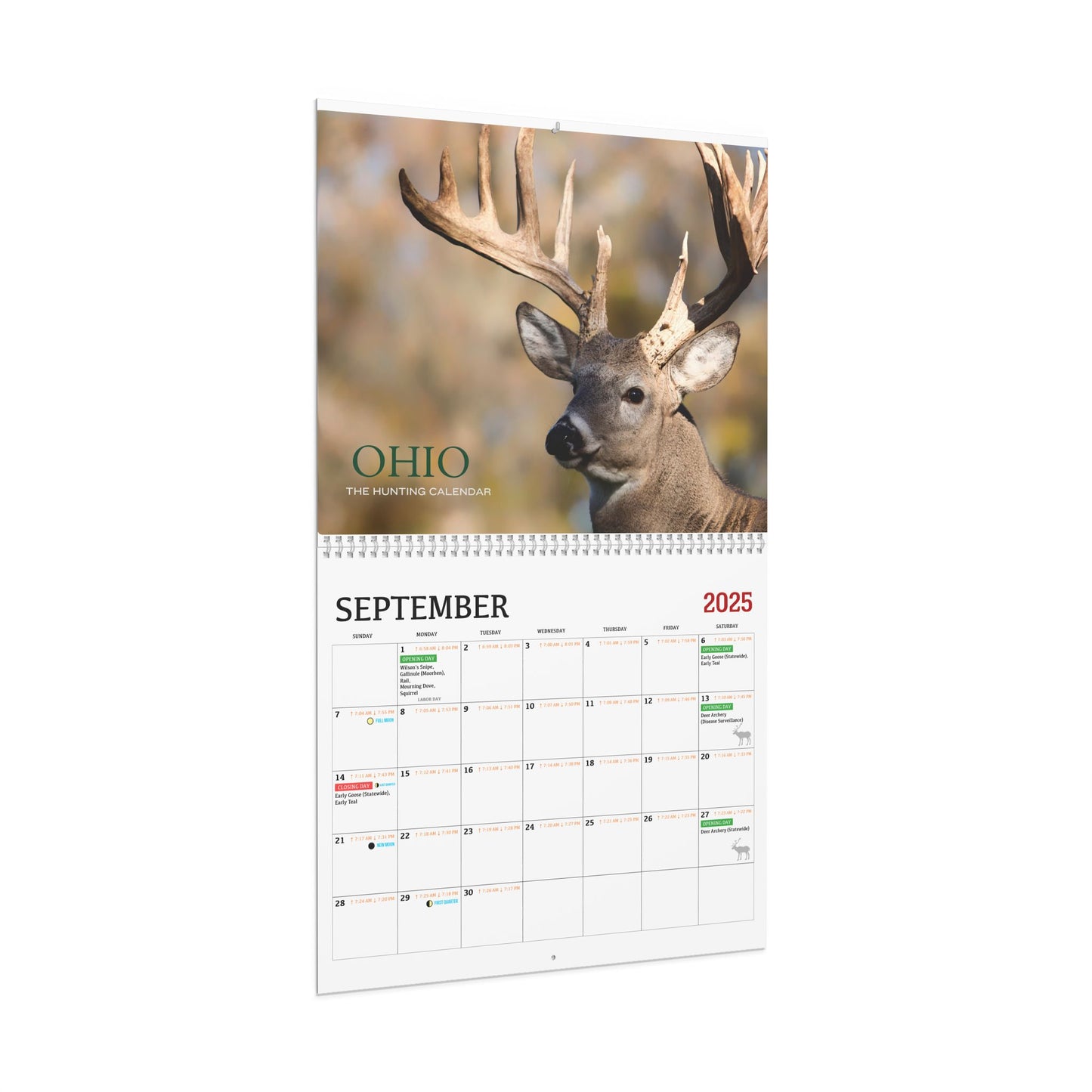 Ohio 2025-2026 Hunting Calendar
