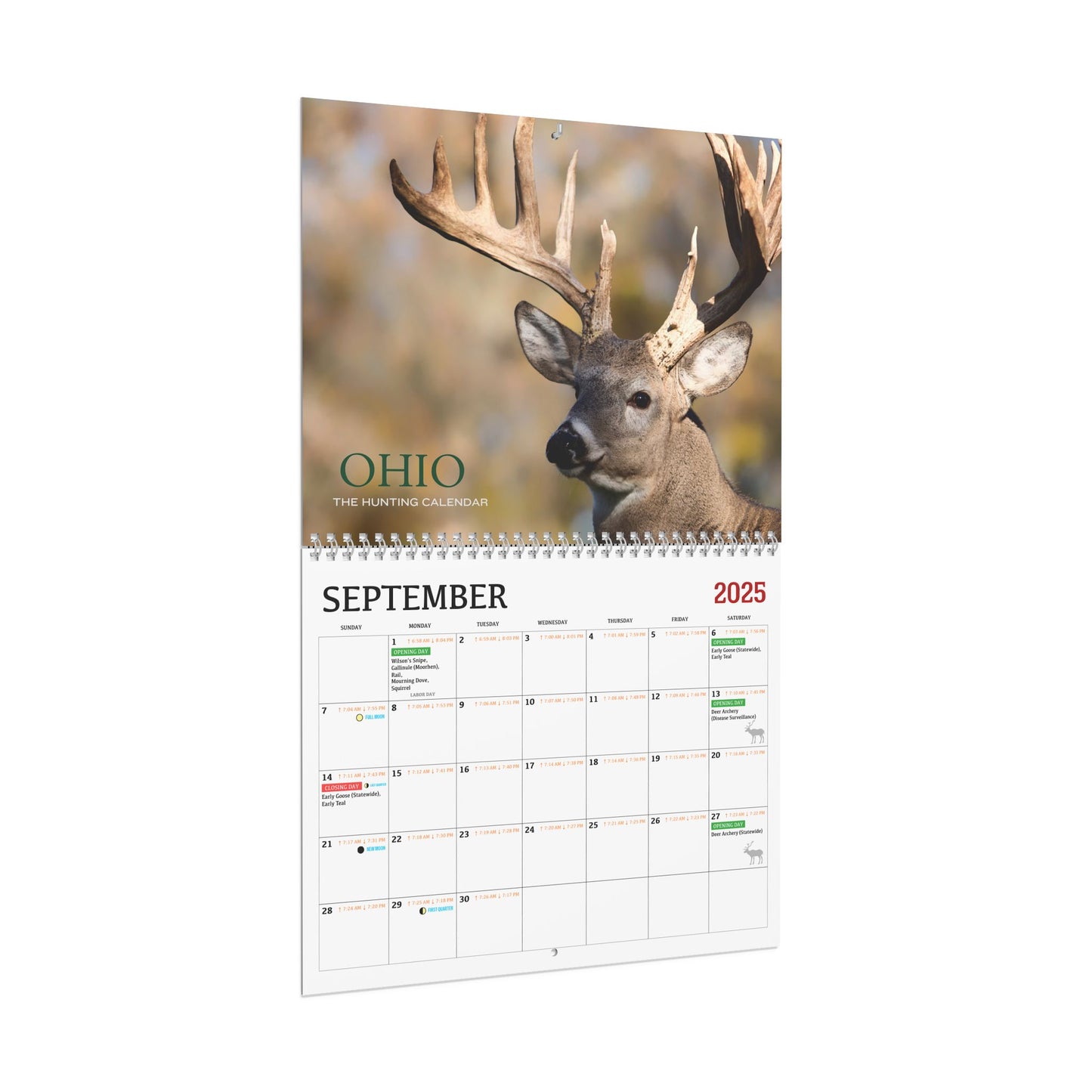 Ohio 2025-2026 Hunting Calendar